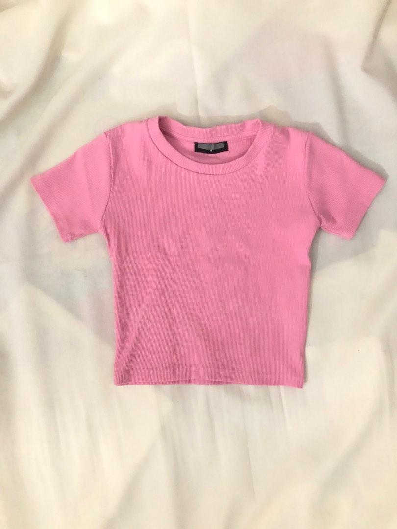 surplus pink baby tee, Women's Fashion, Tops, Shirts on Carousell