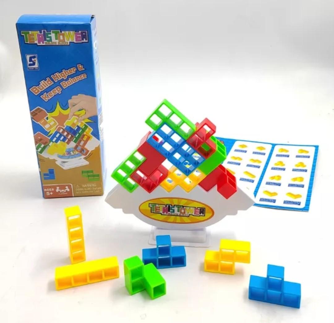 16pcs Tetris Tower Game Balance Tower Puzzle Kid Building Stacking Block  Gift Goodie Bag, Hobbies & Toys, Toys & Games on Carousell