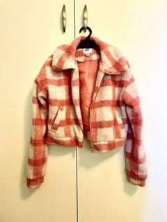 Tiger mist cropped teddy jacket