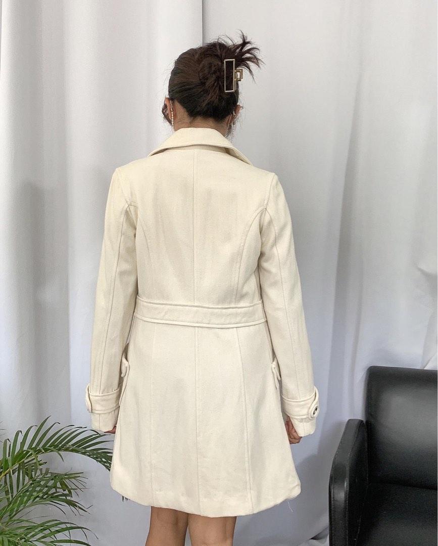 TULLE Cream Soft Wool Coat XS Women s Fashion Coats Jackets