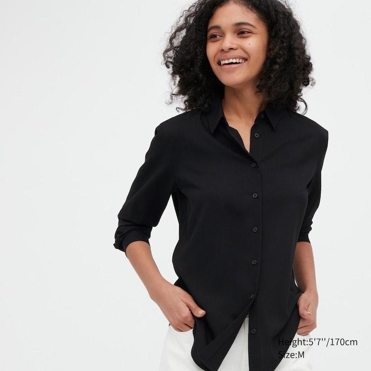 uniqlo women's rayon shirt