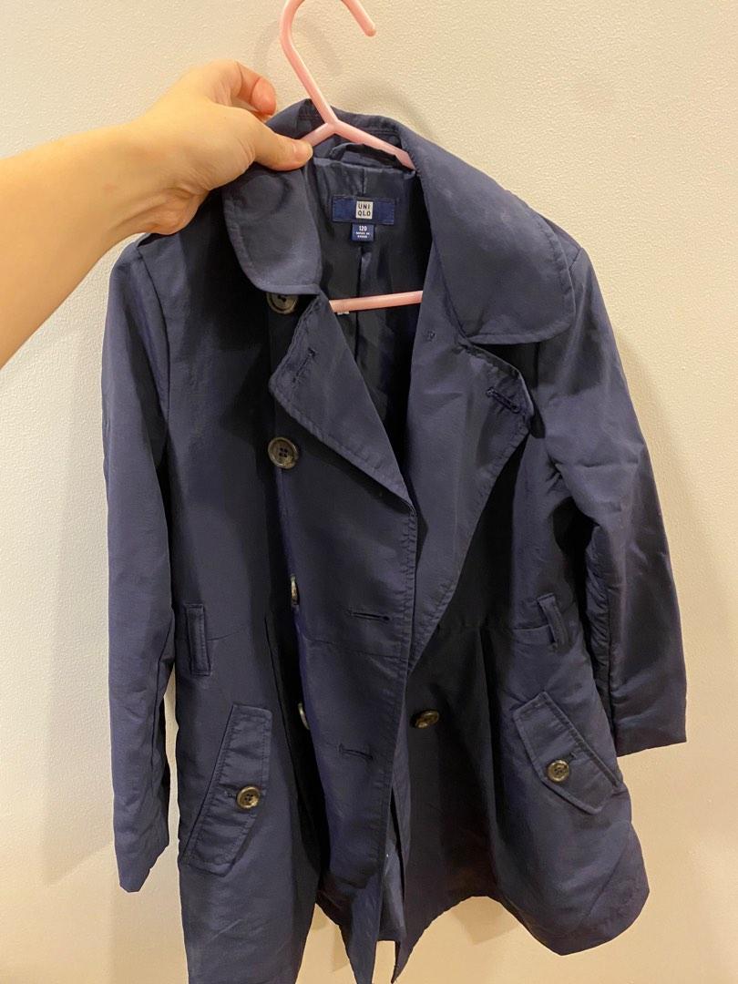 Uniqlo trench coat, Babies & Kids, Babies & Kids Fashion on Carousell