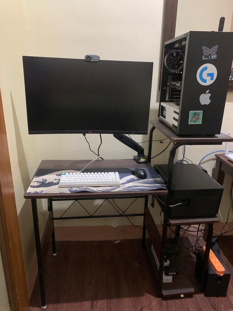 Used Computer table with 3 spaces, Furniture & Home Living, Office