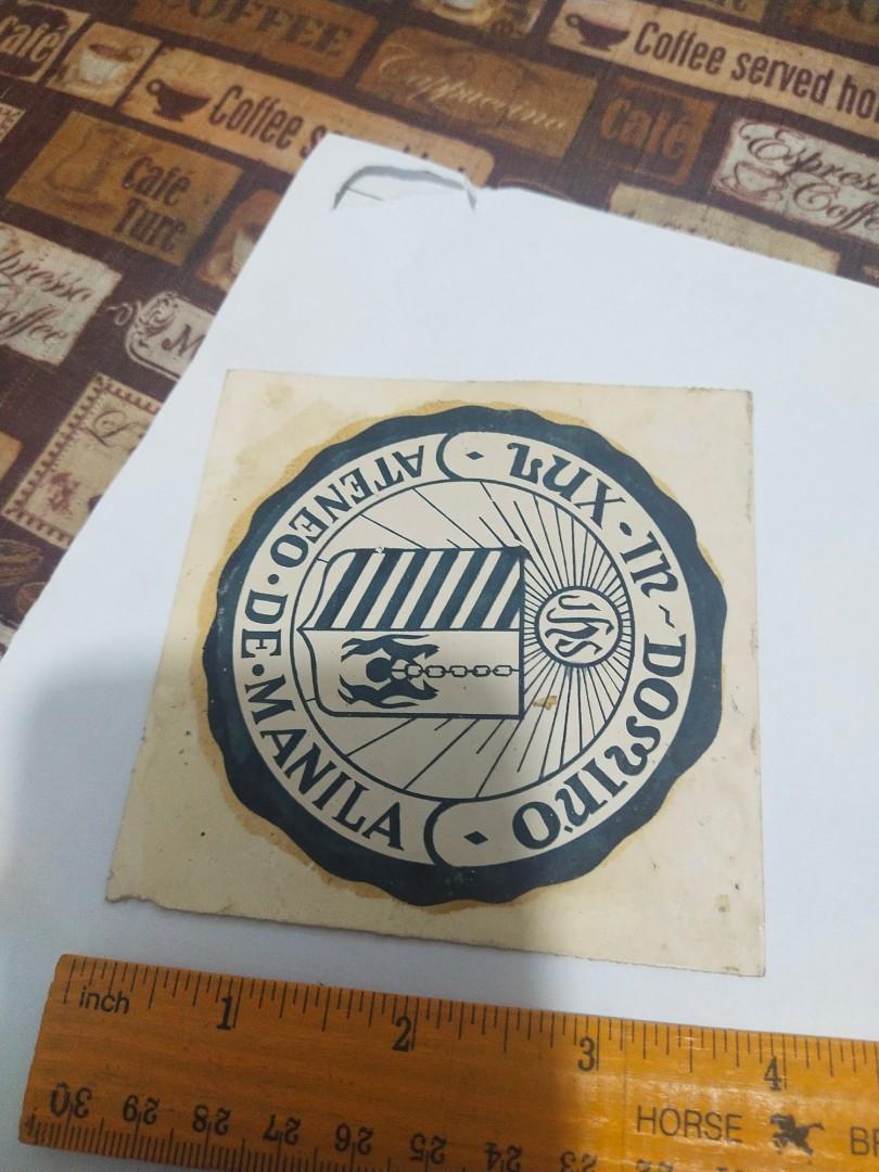 vintage "Ateneo De Manila" original UNUSED sticker/1985/Nice