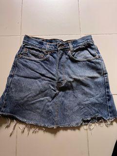 Vintage Levi’s / Topshop denim skirts