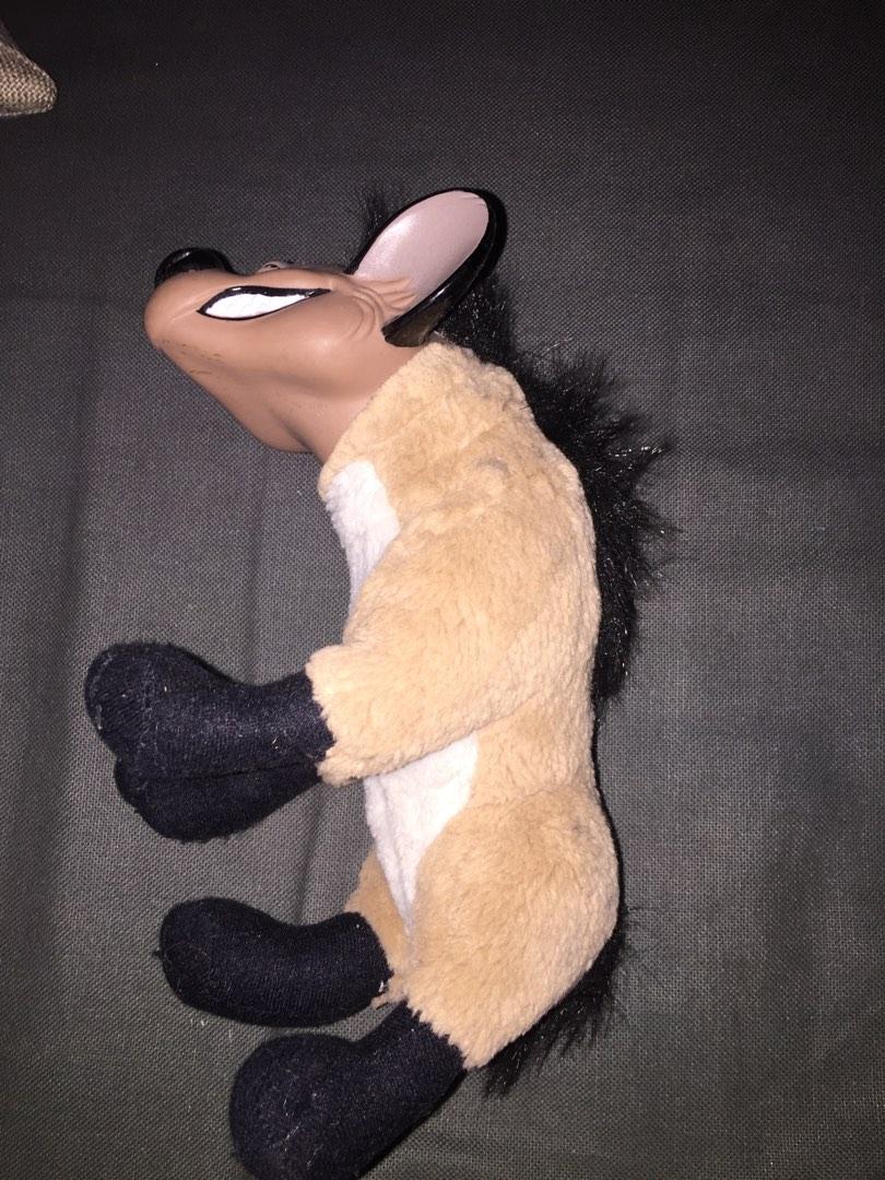 VINTAGE LION KING HYENA PLUSH WITH PLASTIC HEAD, Hobbies & Toys, Toys
