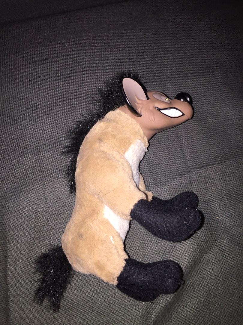 VINTAGE LION KING HYENA PLUSH WITH PLASTIC HEAD, Hobbies & Toys, Toys