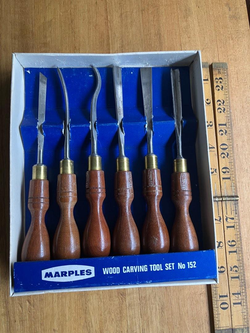 Vintage Marples set carving chisels gouges, Furniture & Home Living ...