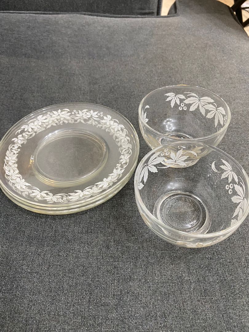 Vintage plates and bowls 6 pieces total, Furniture & Home Living