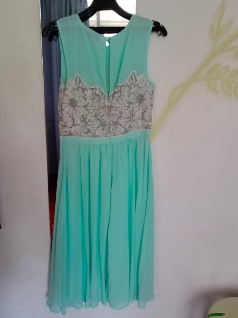 Warehouse mint discount green dress