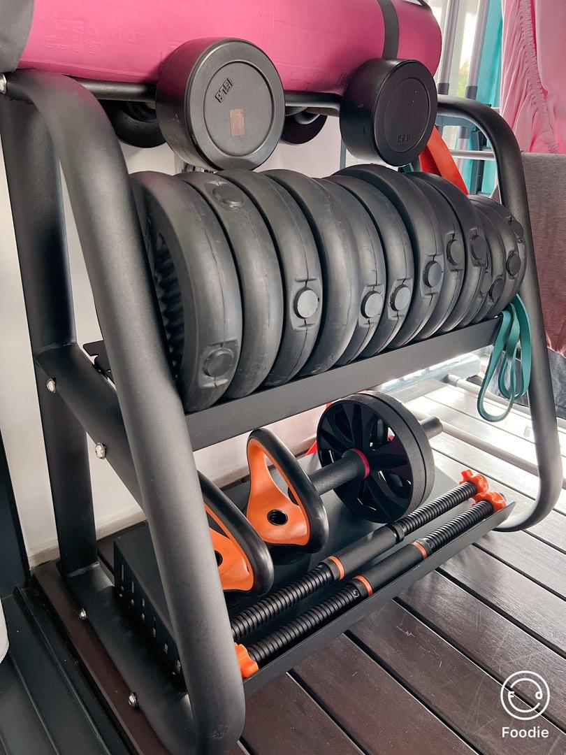 Weights rack (black Matt), Sports Equipment, Exercise & Fitness ...