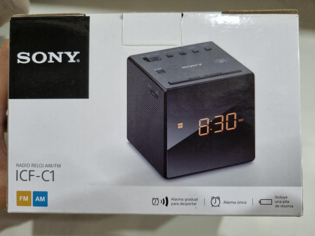White Sony ICFC1 FM/AM Clock Radio, Furniture & Home Living, Home