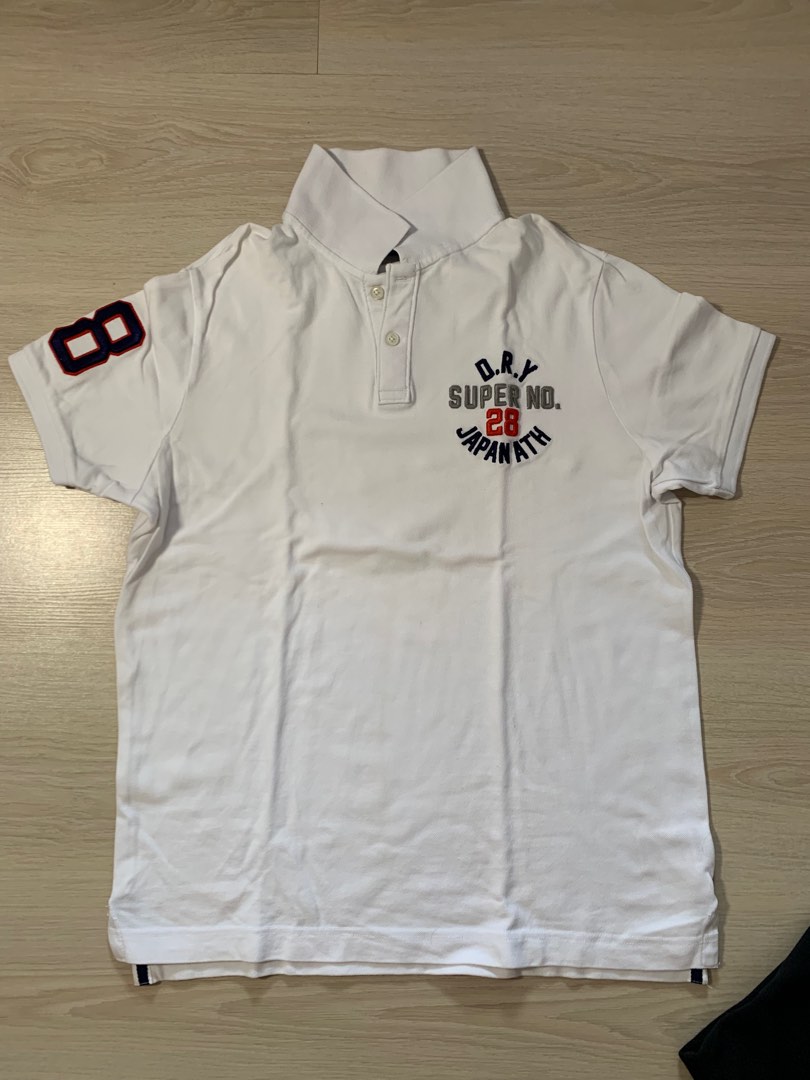 White Superdry Polo Shirt Legit, Men's Fashion, Tops & Sets, Tshirts