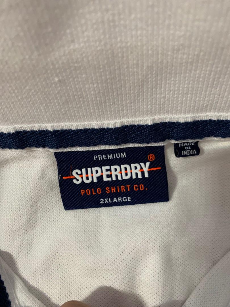 White Superdry Polo Shirt Legit, Men's Fashion, Tops & Sets, Tshirts