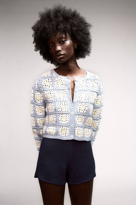 Zara crochet cardigan special edition clearance