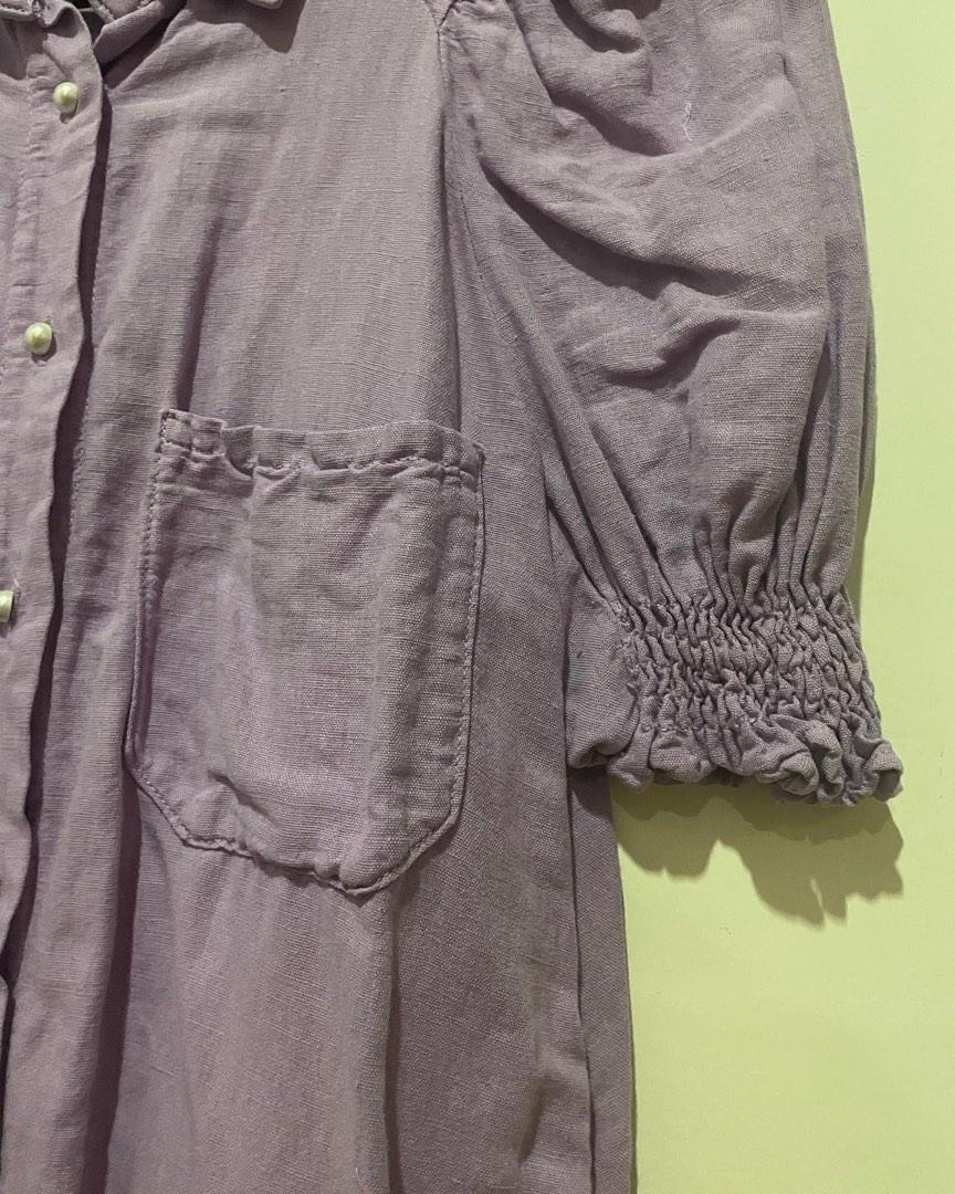 Zara Linen Top, Women's Fashion, Tops, Blouses on Carousell