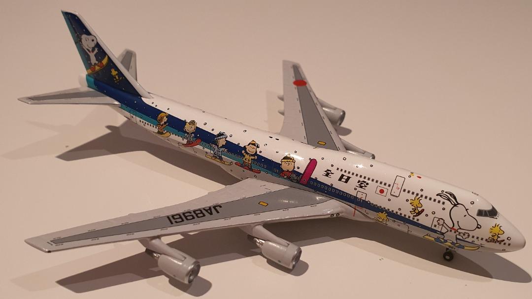 1/400 ANA/全日空 B747-400D Snoopy/スヌーピー - 航空機
