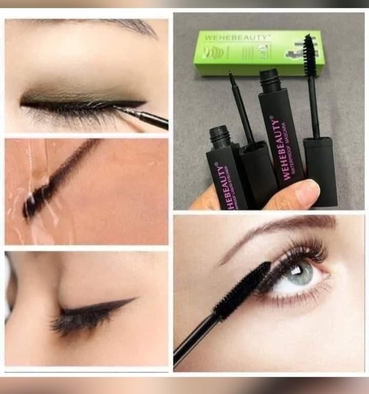2 in 1 MASCARA and EYE LINER, 美容＆化妝品, 健康及美容 皮膚護理, 化妝品 on Carousell