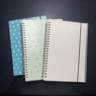 3PCS Muji Inspired Minimalist Notebook
