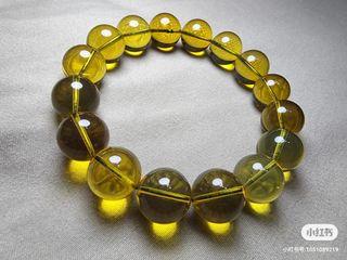 缅甸蓝珀 blue amber  13mm