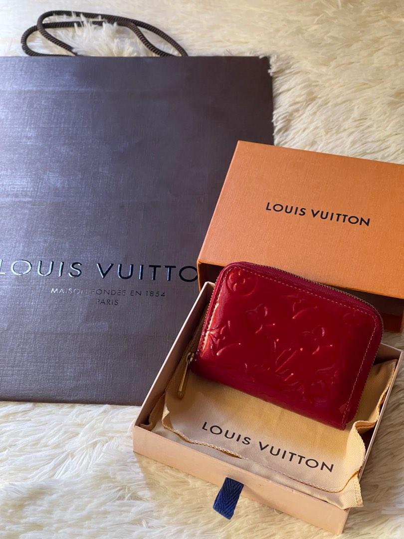 Authentic LOUIS VUITTON Bifold Wallet Card Coin Case Purse Vernis