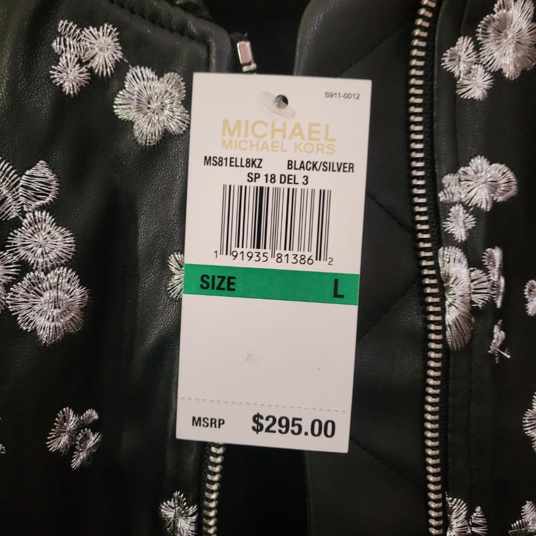 Michael kors floral bomber jacket hotsell