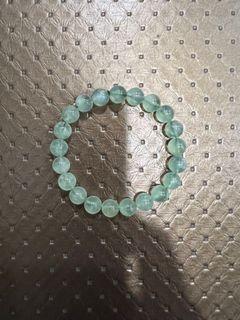 High grade 葡萄石手串 prehnite bracelet 9mm