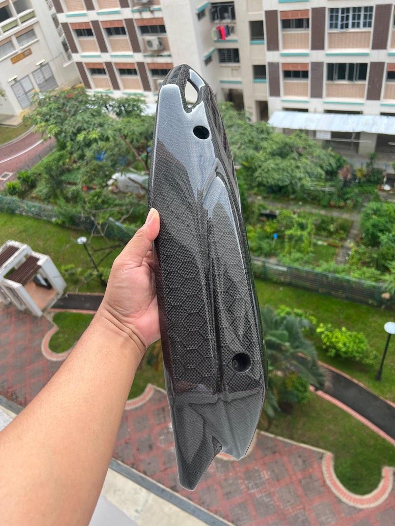 Aerox v1 exhaust carbon, Motorcycles, Motorcycle Accessories