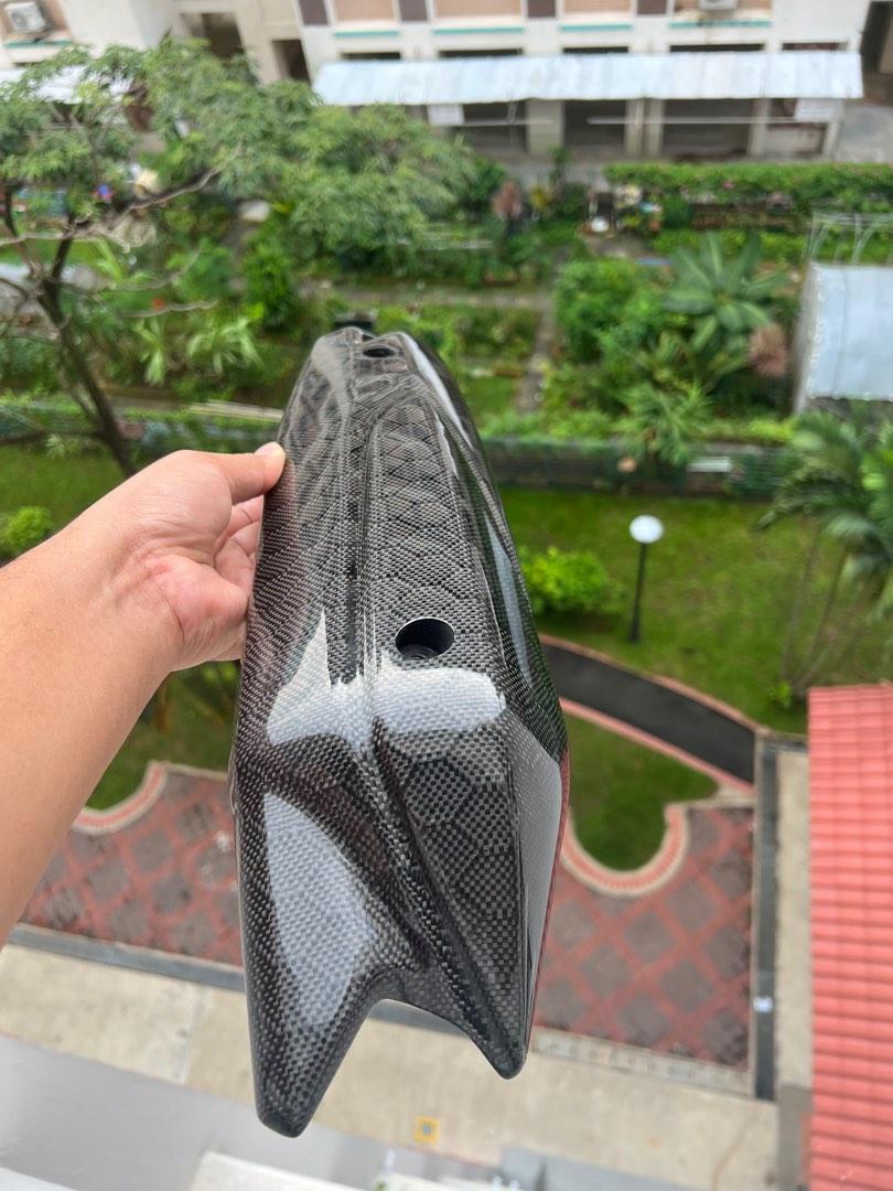 Aerox v1 exhaust carbon, Motorcycles, Motorcycle Accessories