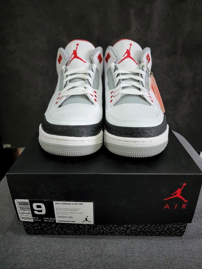 Jordan 3 size shop 9