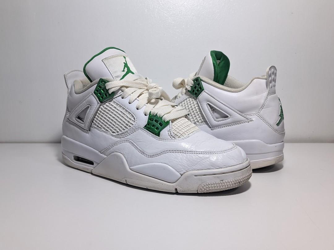 nike air jordan 4 metallic green