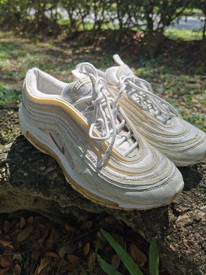 Airmax 97 white cream Men s Fashion Footwear Casual shoes on