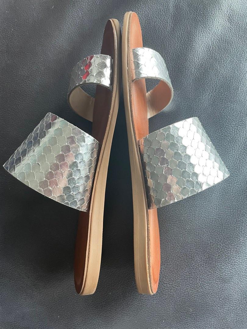 Aldo silver flat discount sandals