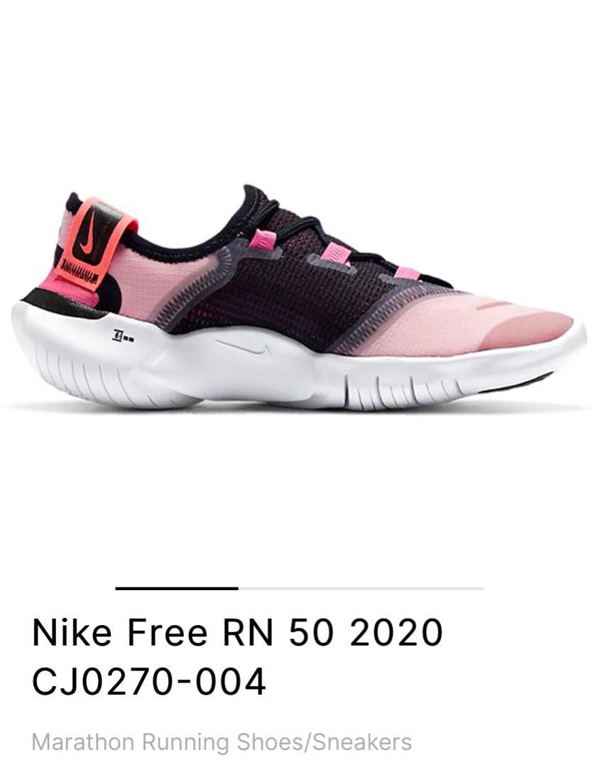 ALMOST NEW Nike Free Run 50 Pink Black Pretty color