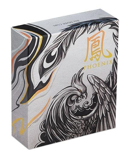 Ancient Mythical Creatures - Phoenix 2oz Antiqued High Relief Silver ...