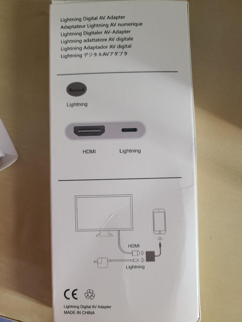 apple iphone lightning HDMI adapter cable, Mobile Phones & Gadgets ...