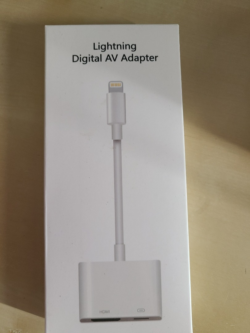 apple iphone lightning HDMI adapter cable, Mobile Phones & Gadgets