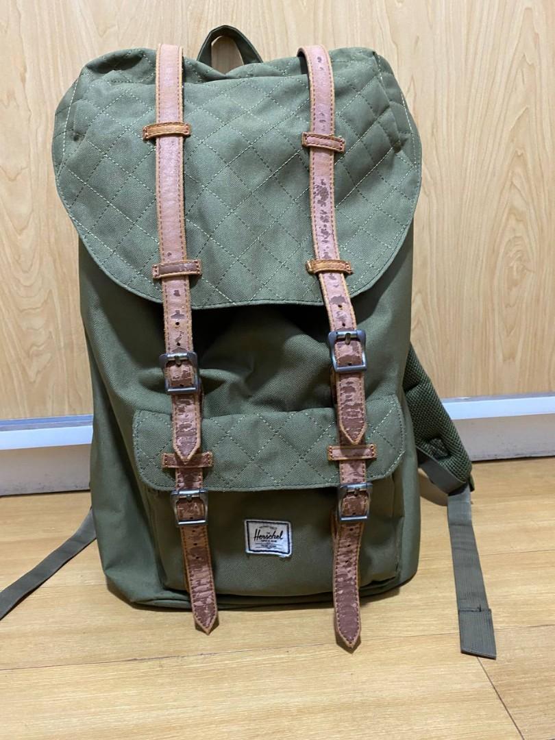 Herschel little america army green best sale