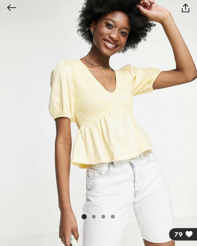 Peplum smock top online