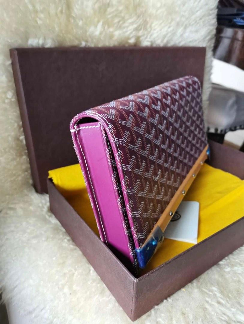 Authentic Goyard Clutch (Category: Luxury Bags & Wallets) located in Taguig. Submitted by plslovemeagain (Listing ID 1181437426, Image 2). Description: With box Monte Carlo Clutch Burgundy Made in France Unused.