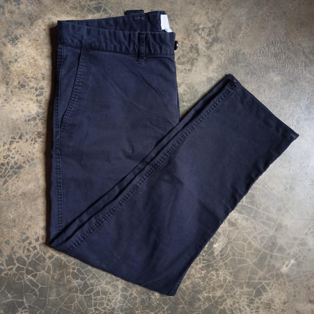 Authentic H M LOGG Black Skinny Fit Stretch Pants Men s Fashion