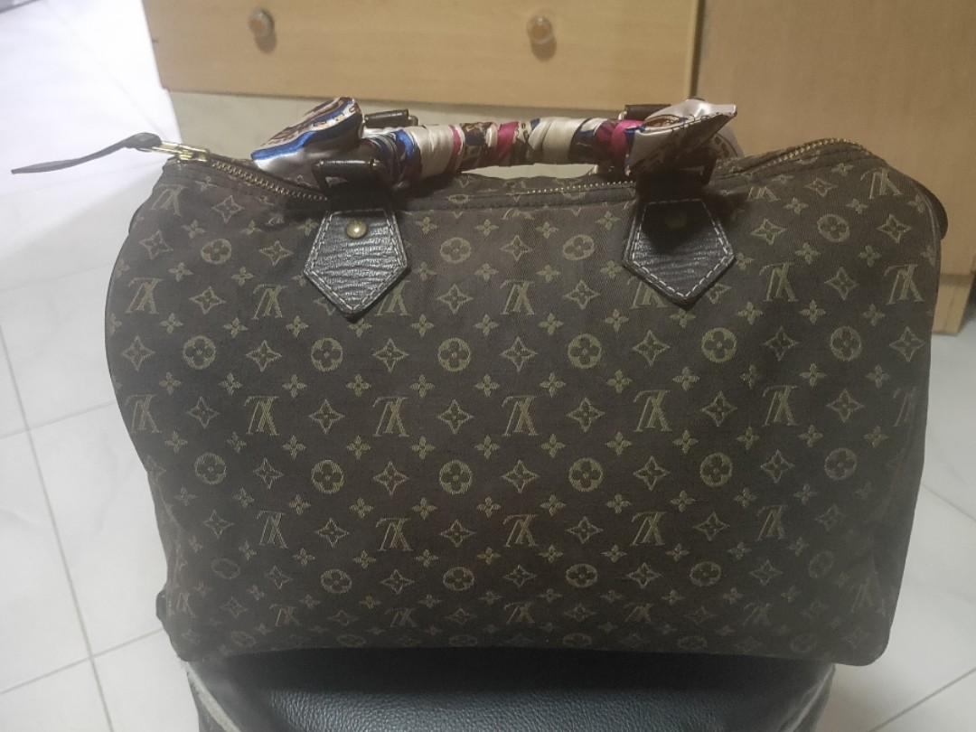 Authentic Louis Vuitton Monogram Mini Lin Speedy 30, Luxury, Bags & Wallets  on Carousell