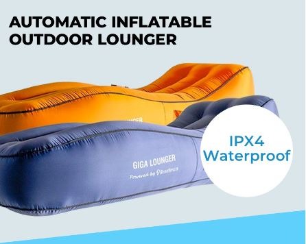 Automatic Inflatable Outdoor Lounger [ 60s Inflating, Built-In Air Pump ...