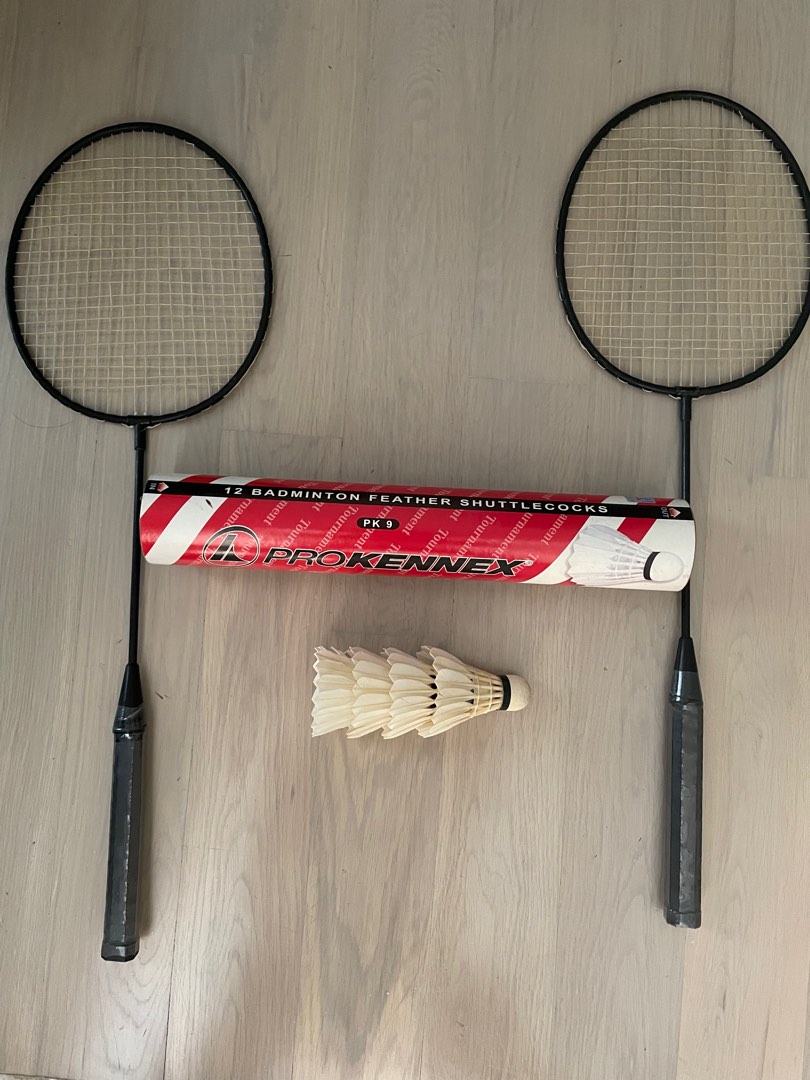 Badminton Racket and shuttlecock, Sports Equipment, Sports & Games