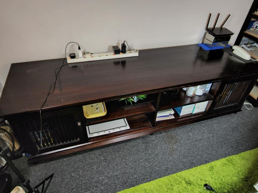 Balinese Solid Wood TV Console, Furniture & Home Living, Furniture, TV