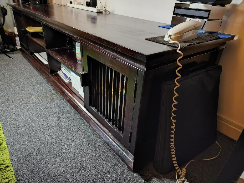 Balinese Solid Wood TV Console, Furniture & Home Living, Furniture, TV