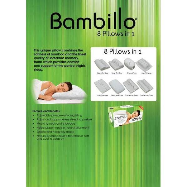 Bambillo 8in1 Bamboo Pillow, Furniture & Home Living, Bedding