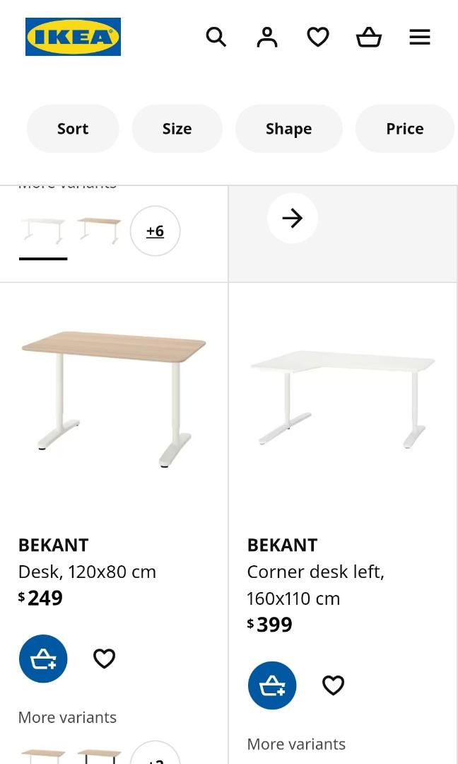 Bekant Ikea table for sale, Furniture & Home Living, Furniture, Tables & Sets on Carousell