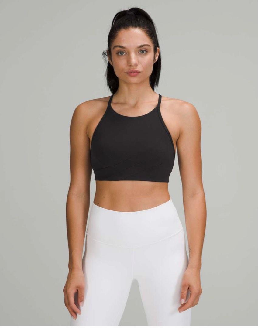 BNWT Lululemon Flow Y Wrap-Front High-Neck Bra *Light Support, B/C Cup,  Women's Fashion, Activewear on Carousell