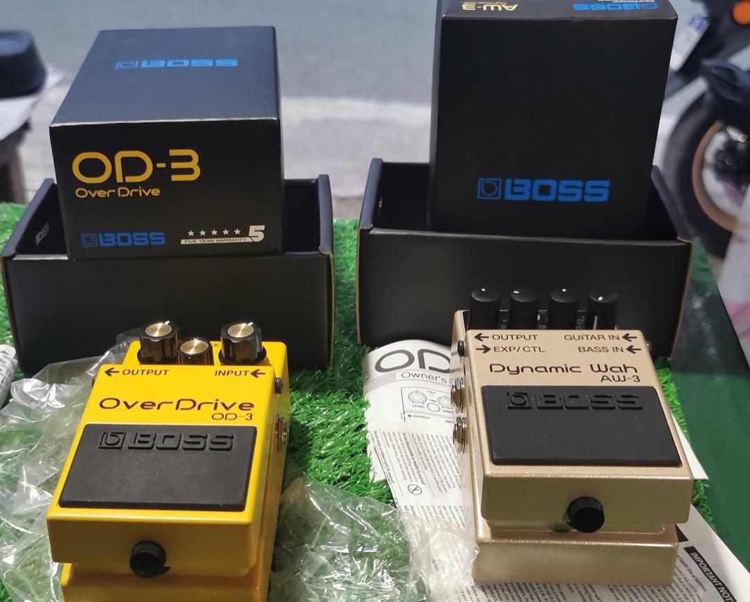 Boss Pedal Overdrive OD3 and Dynamic Wah AW3, Hobbies & Toys, Music & Media, Musical